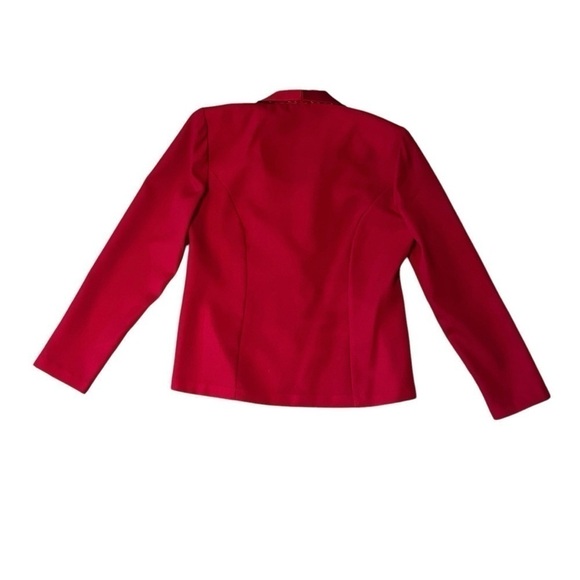 Vintage Fashion Bug Blazer Jacket Vibrant Red Y2K Size M - Picture 2 of 6